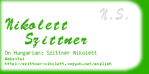 nikolett szittner business card
